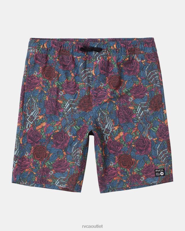 Bottoms V84B228 multi RVCA Boys Martin Ander Elastic Waist Boardshorts 16
