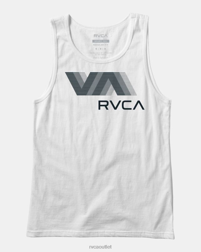 Clothing V84B755 white RVCA Boys Va Blur Tank