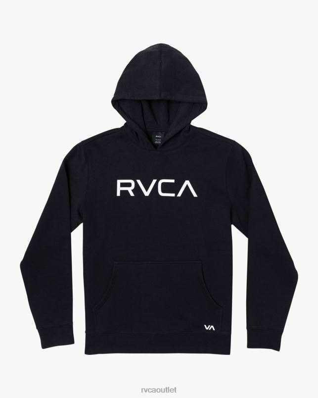 Tops V84B801 black RVCA Boys Big Hoodie