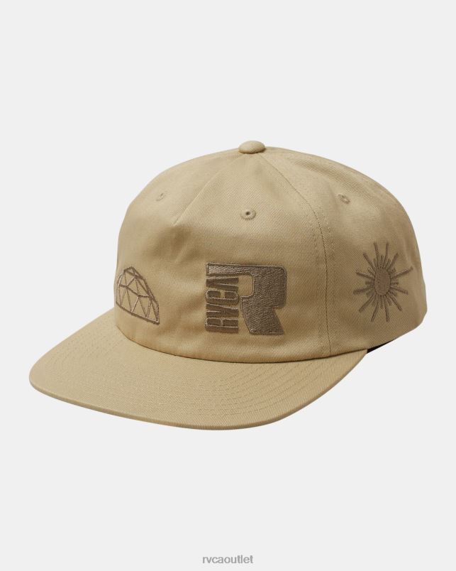 Accessories V84B218 khaki RVCA Men Infografik Snapback Hat