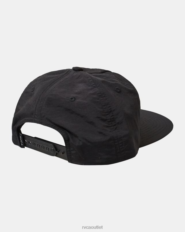 Accessories V84B248 black RVCA Men Ground Cover Snapback Hat