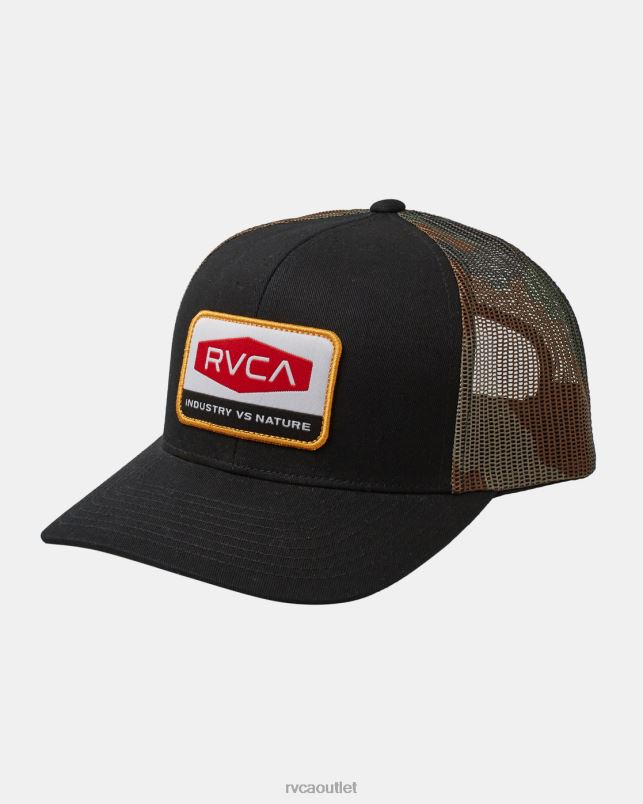 Accessories V84B256 black RVCA Men Mission Trucker Hat