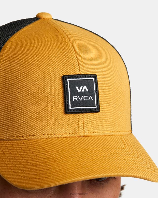 Accessories V84B338 camel RVCA Men VA Station Trucker Hat