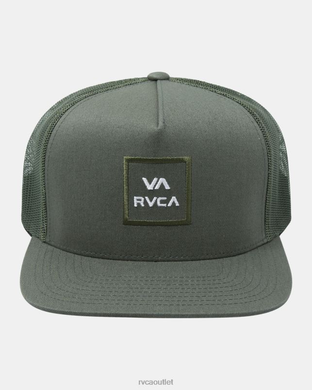 Accessories V84B423 jade RVCA Men VA All The Way Trucker Hat
