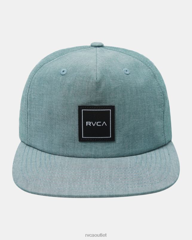 Accessories V84B440 college green RVCA Men Warren Clipback Baseball Hat