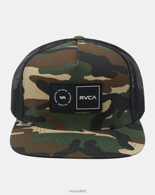Accessories V84B446 camo RVCA Men Platform Trucker Hat