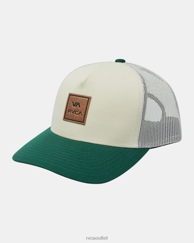 Accessories V84B487 vanilla RVCA Men VA All The Way Curved Brim Trucker Hat
