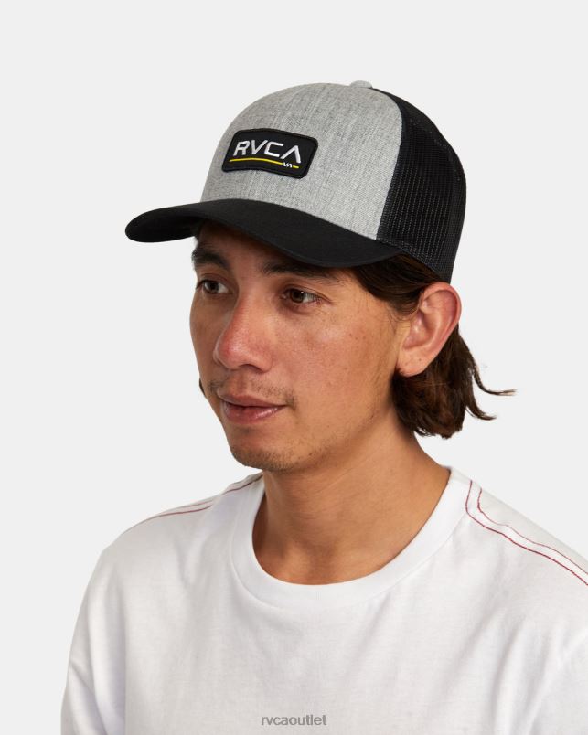 Accessories V84B604 heather grey/black RVCA Men Ticket Trucker III Hat