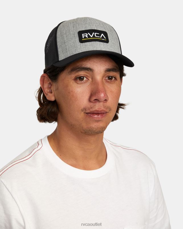 Accessories V84B604 heather grey/black RVCA Men Ticket Trucker III Hat