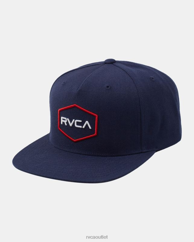 Accessories V84B689 navy RVCA Men Commonwealth Snapback Hat