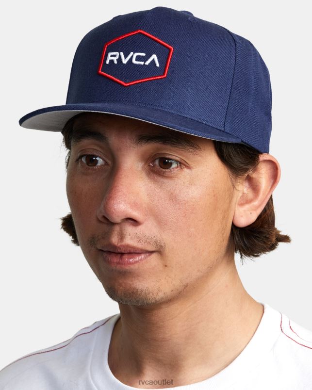 Accessories V84B689 navy RVCA Men Commonwealth Snapback Hat