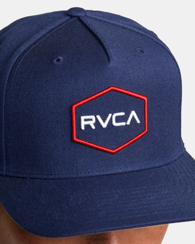 Accessories V84B689 navy RVCA Men Commonwealth Snapback Hat