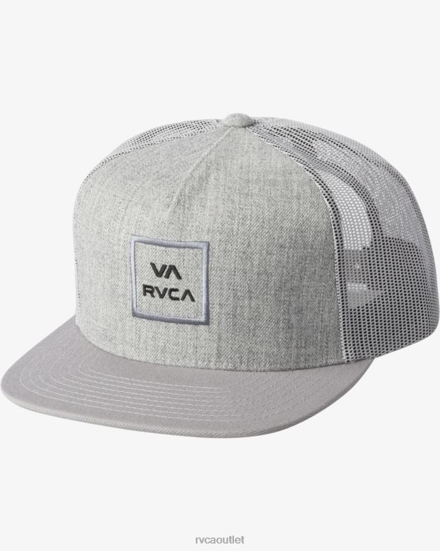 Accessories V84B739 heather grey/black RVCA Men VA All The Way Trucker Hat
