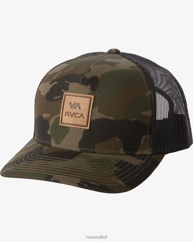 Accessories V84B748 camo RVCA Men VA All The Way Curved Brim Trucker Hat