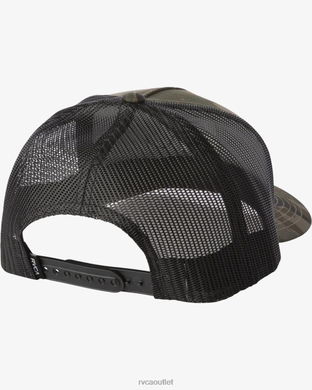 Accessories V84B748 camo RVCA Men VA All The Way Curved Brim Trucker Hat