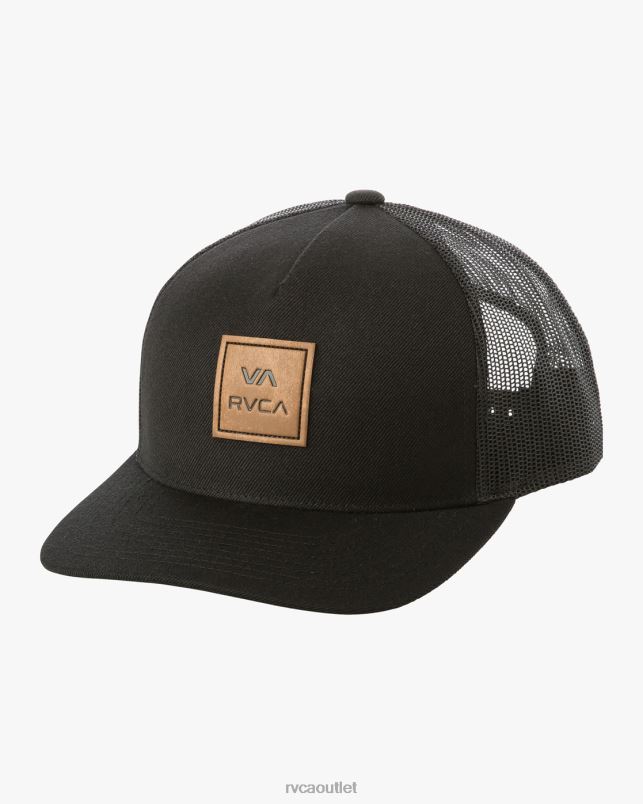 Accessories V84B761 black RVCA Men VA All The Way Curved Brim Trucker Hat