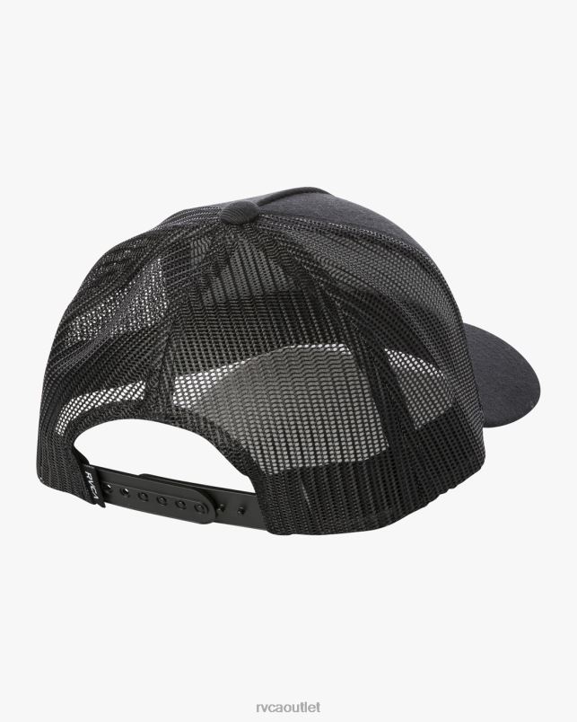 Accessories V84B761 black RVCA Men VA All The Way Curved Brim Trucker Hat