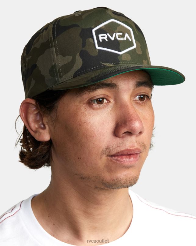 Accessories V84B805 camo RVCA Men Commonwealth Snapback Hat