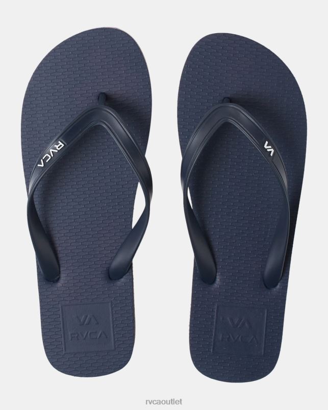 Shoes V84B923 navy RVCA Men All The Way Flip Flops
