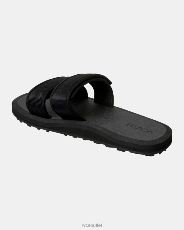 Shoes V84B975 black RVCA Men Peak Slider Sandals