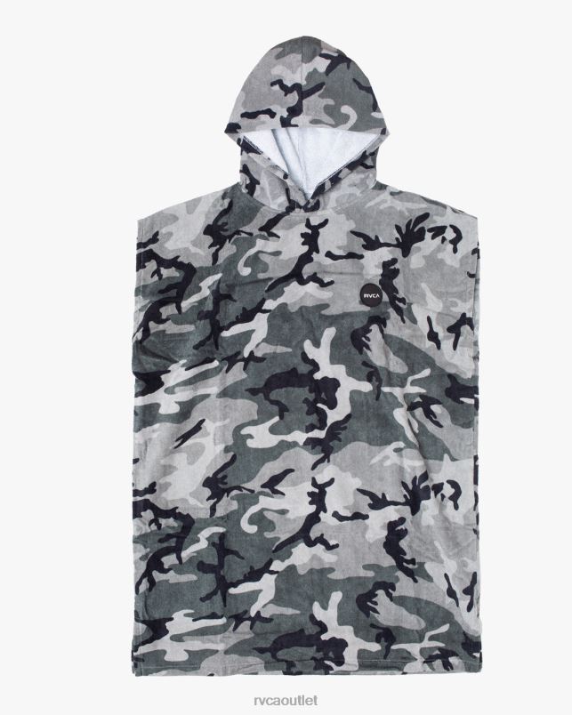 Accessories V84B736 black camo RVCA Men All The Way Poncho Changing Towel