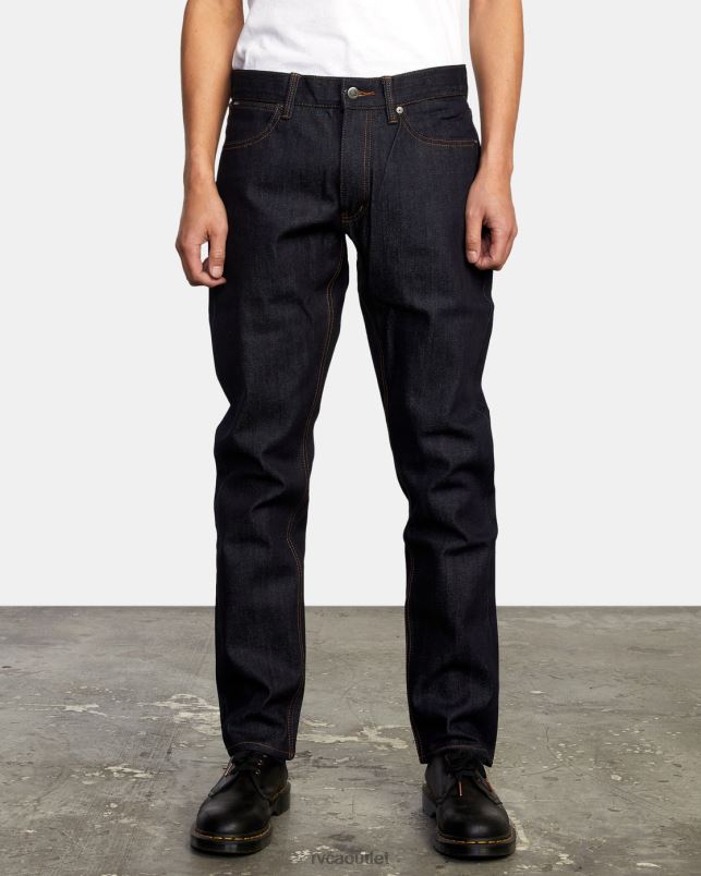 Clothing V84B725 dark indigo RVCA Men Daggers Denim Jeans