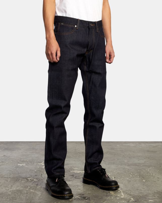 Clothing V84B725 dark indigo RVCA Men Daggers Denim Jeans