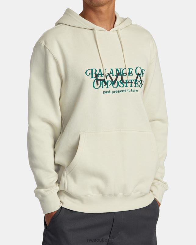 Clothing V84B106 silver bleach RVCA Men Big Balance Hoodie