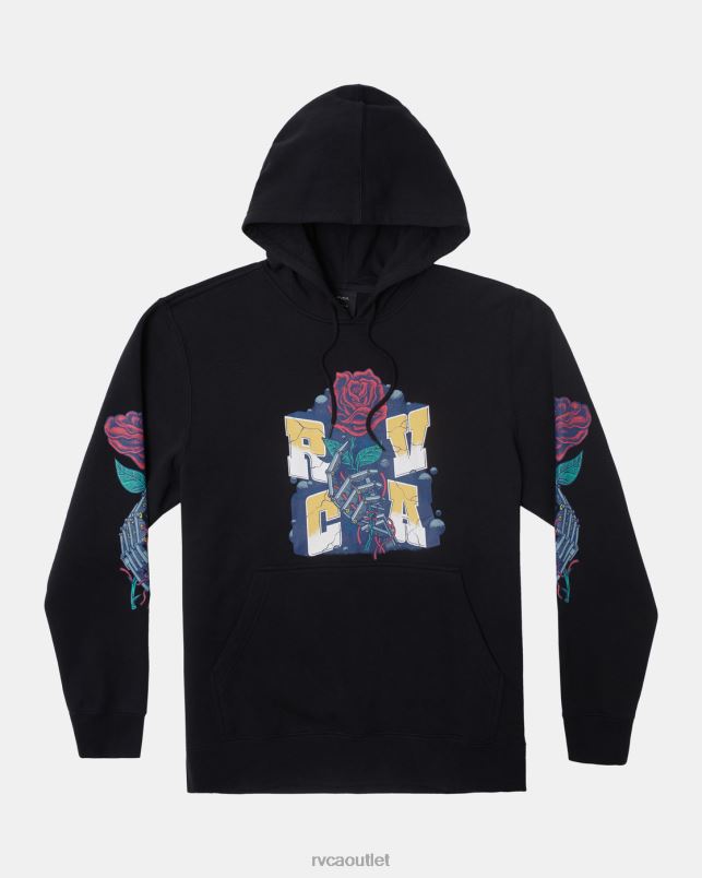 Clothing V84B306 black RVCA Men Martin Ander Manderoid Hoodie
