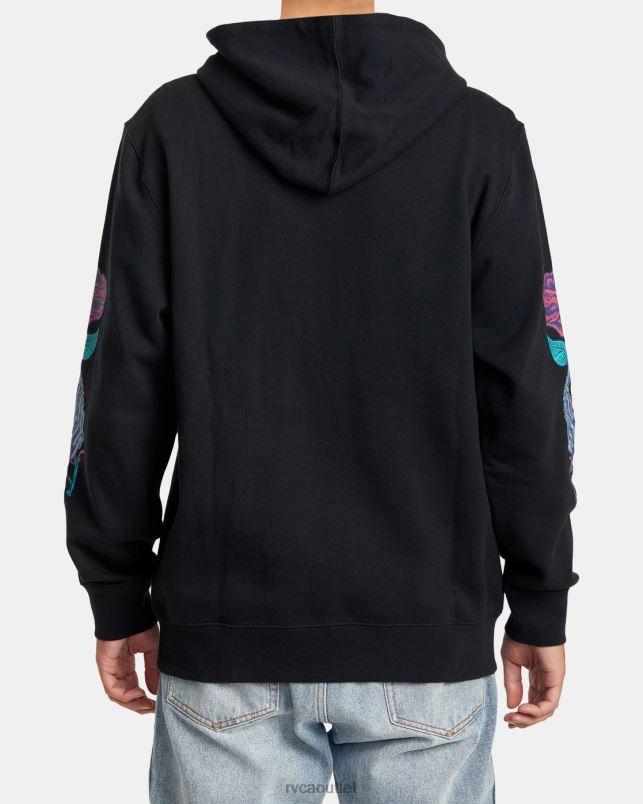 Clothing V84B306 black RVCA Men Martin Ander Manderoid Hoodie
