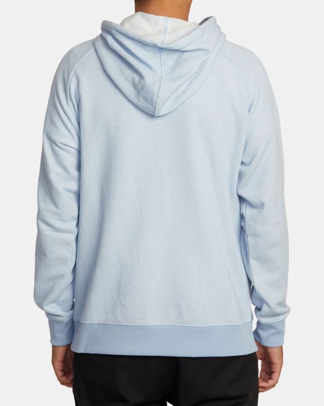 Clothing V84B377 powder blue RVCA Men Port Hoodie