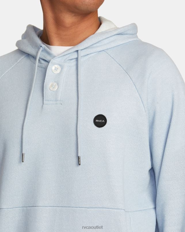 Clothing V84B377 powder blue RVCA Men Port Hoodie