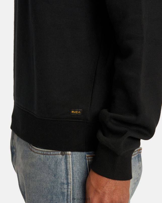 Clothing V84B451 black RVCA Men Dayshift Sweatshirt