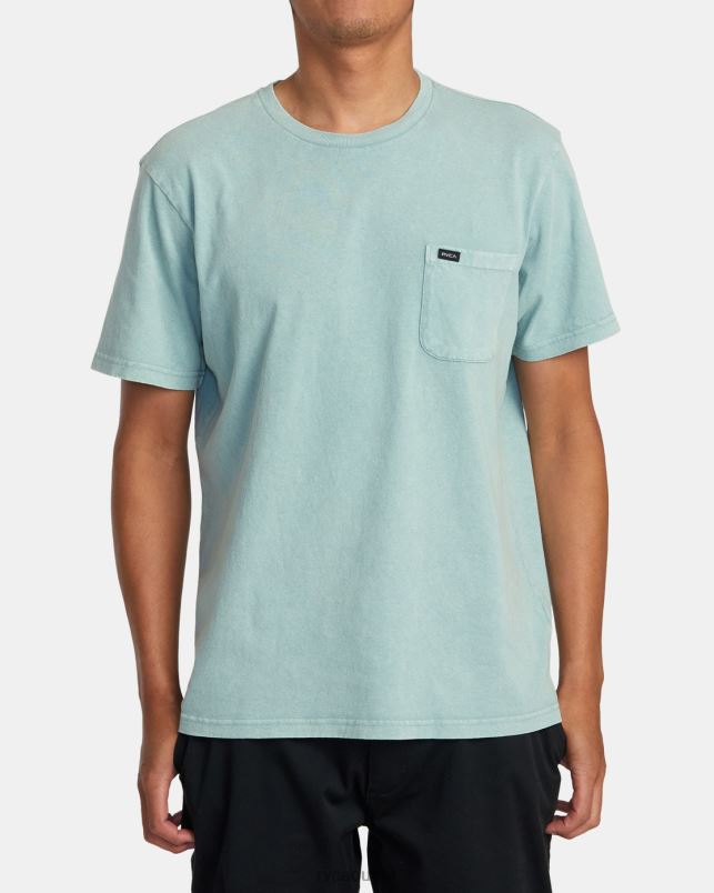 Clothing V84B467 evergreen RVCA Men Manic Shock Wash Sweatshirt