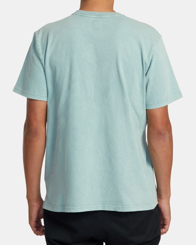 Clothing V84B467 evergreen RVCA Men Manic Shock Wash Sweatshirt