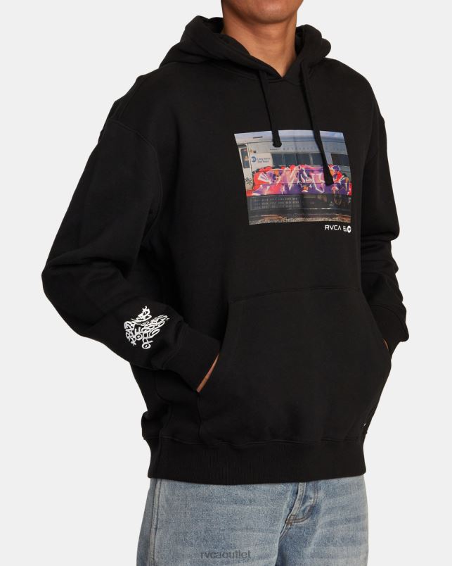 Clothing V84B520 black RVCA Men Hoodie