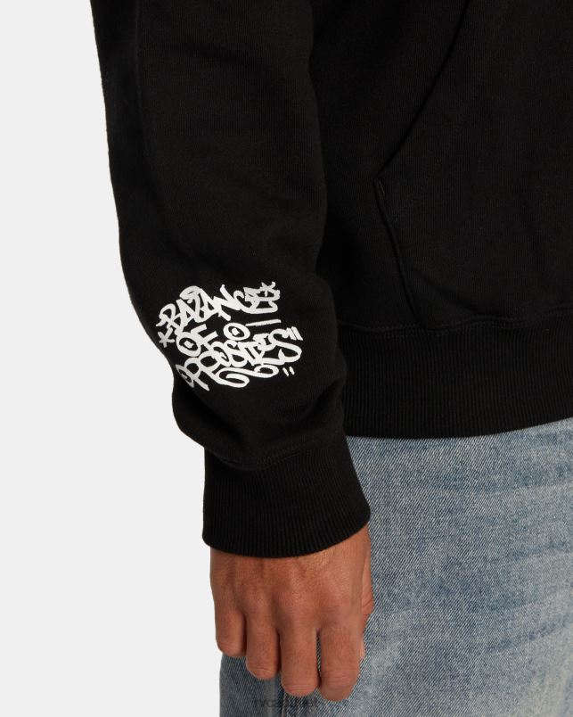 Clothing V84B520 black RVCA Men Hoodie
