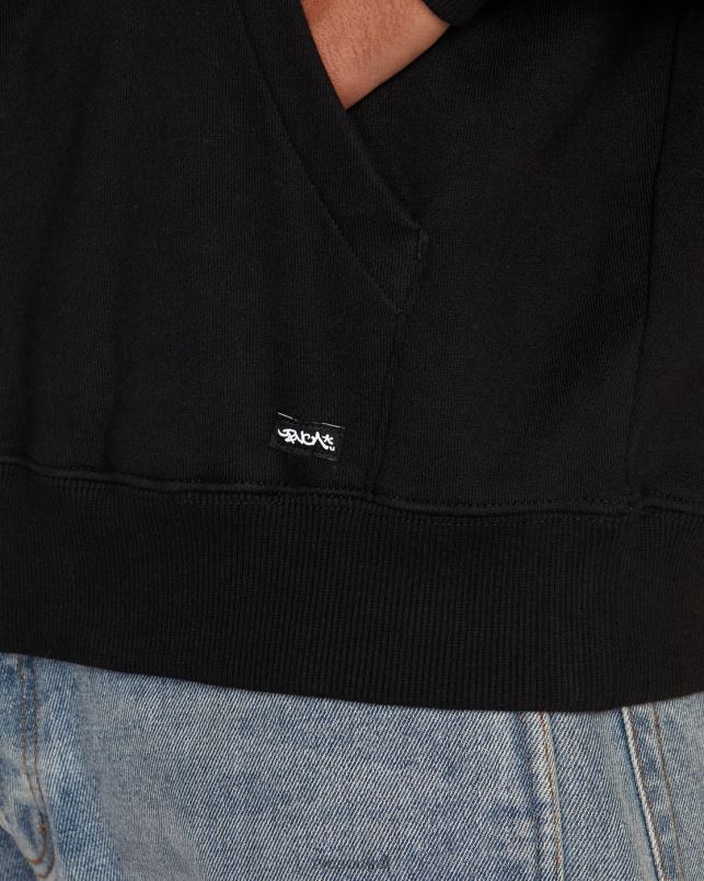 Clothing V84B520 black RVCA Men Hoodie