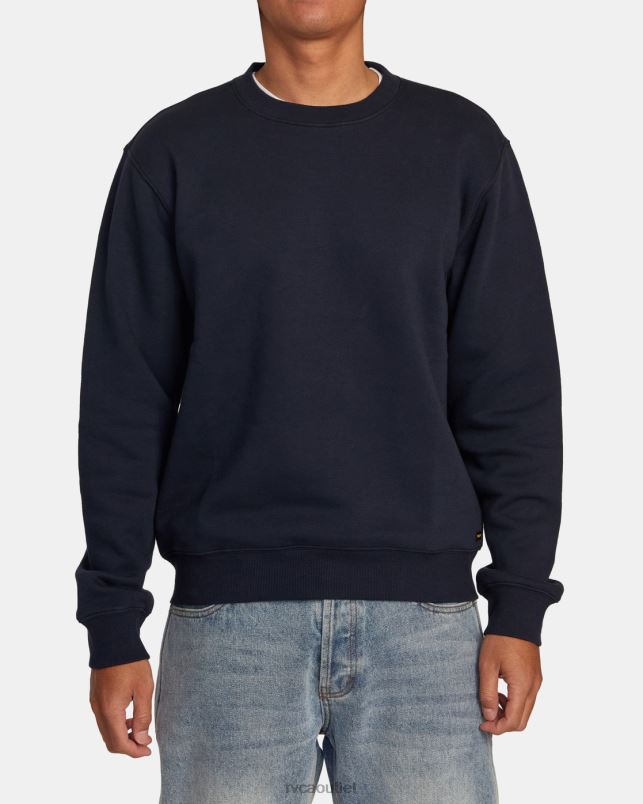 Clothing V84B545 new navy RVCA Men Dayshift Sweatshirt