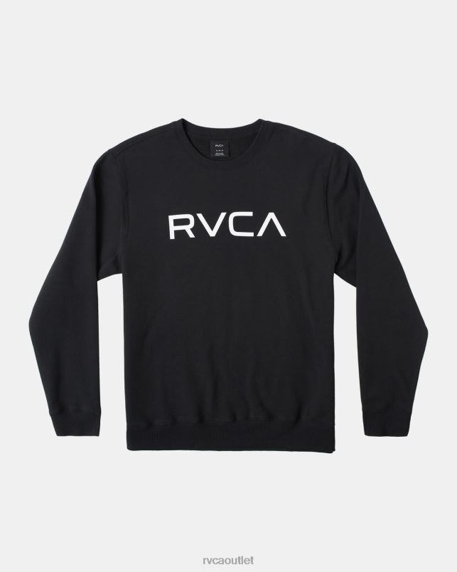 Clothing V84B834 black RVCA Men Big Crewneck Sweatshirt