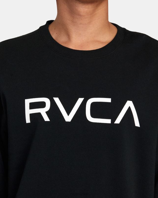 Clothing V84B834 black RVCA Men Big Crewneck Sweatshirt