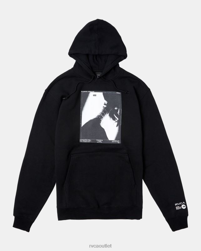 Clothing V84B949 black RVCA Men X Ray Hoodie