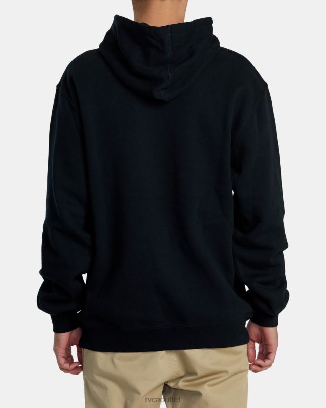 Clothing V84B949 black RVCA Men X Ray Hoodie