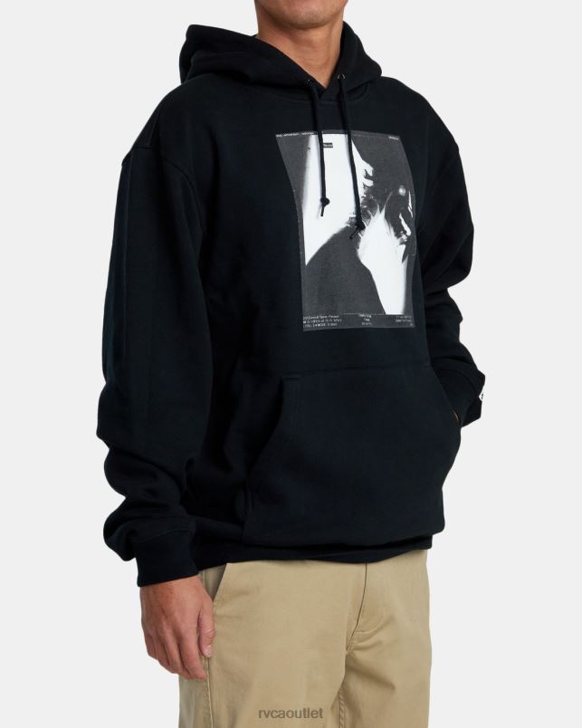 Clothing V84B949 black RVCA Men X Ray Hoodie