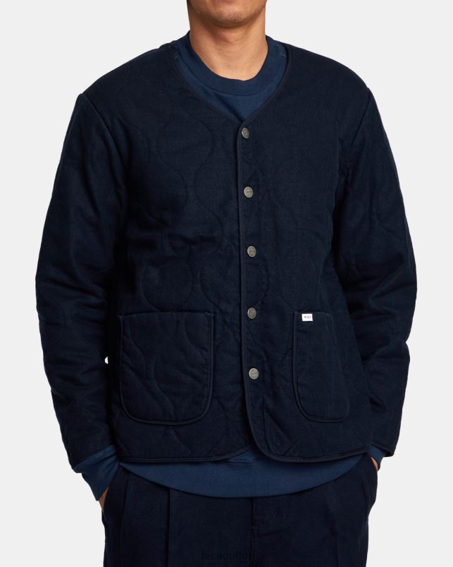Clothing V84B1020 indigo RVCA Men Hi-Grade Jacket