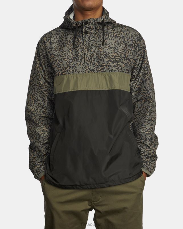 Clothing V84B1053 olive RVCA Men Meyer Packable Anorak Jacket