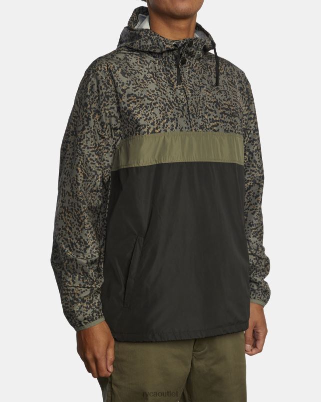 Clothing V84B1053 olive RVCA Men Meyer Packable Anorak Jacket