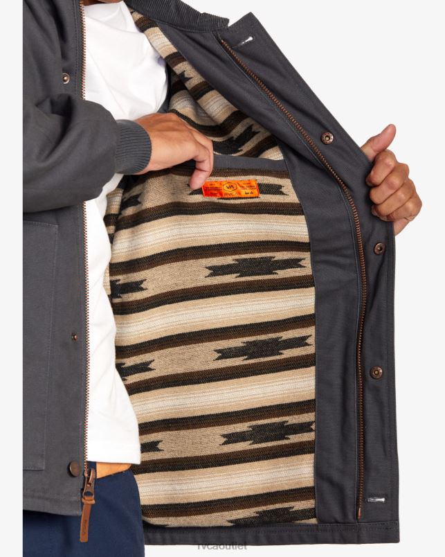 Clothing V84B1069 garage blue RVCA Men Chainmail Plus Jacket