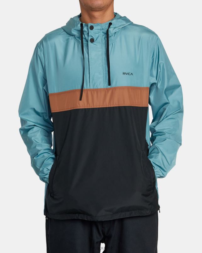 Clothing V84B503 evergreen RVCA Men Meyer Packable Anorak Jacket