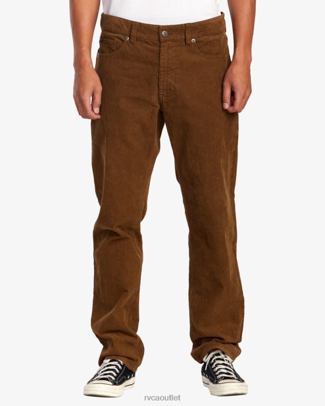 Clothing V84B1057 bombay brown RVCA Men Daggers Pigment Corduroy Pants